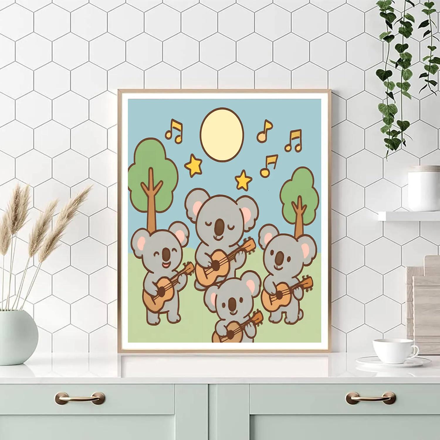 Comet Koala Concert paint by number