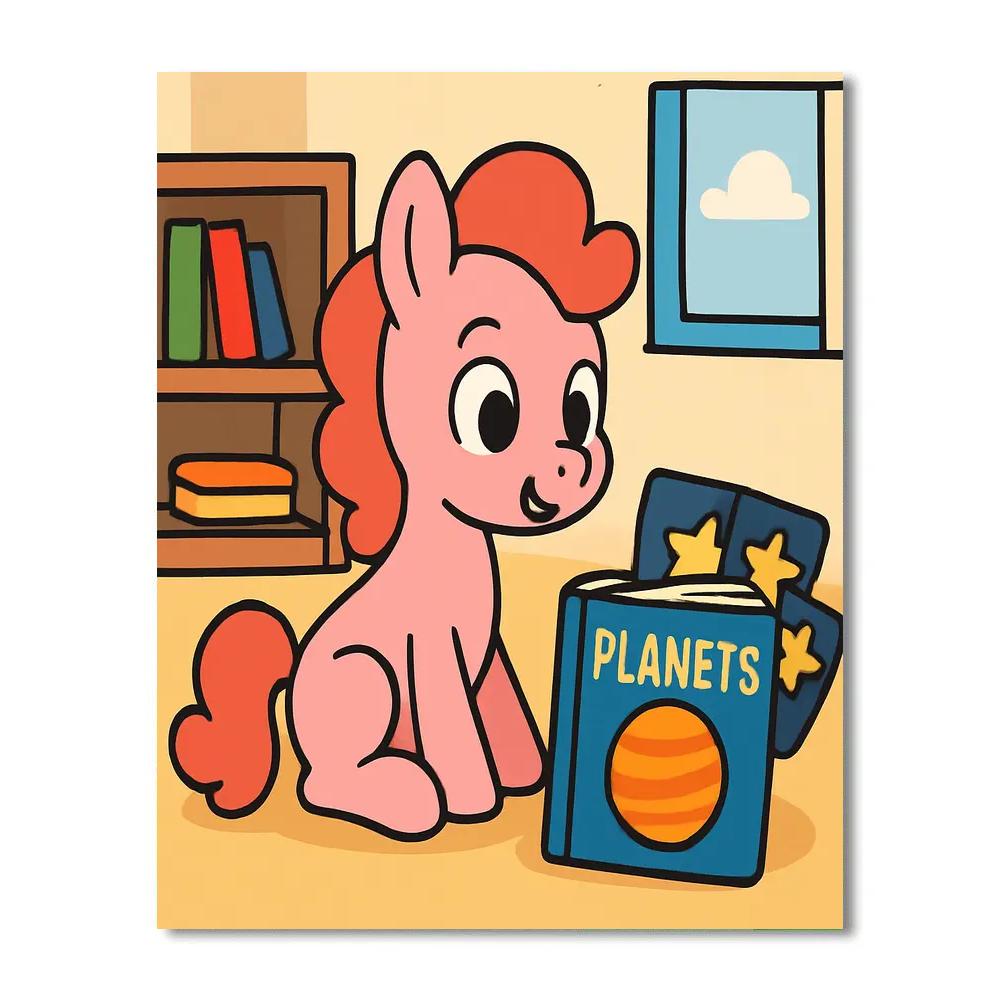Planet Pony Library paint by number