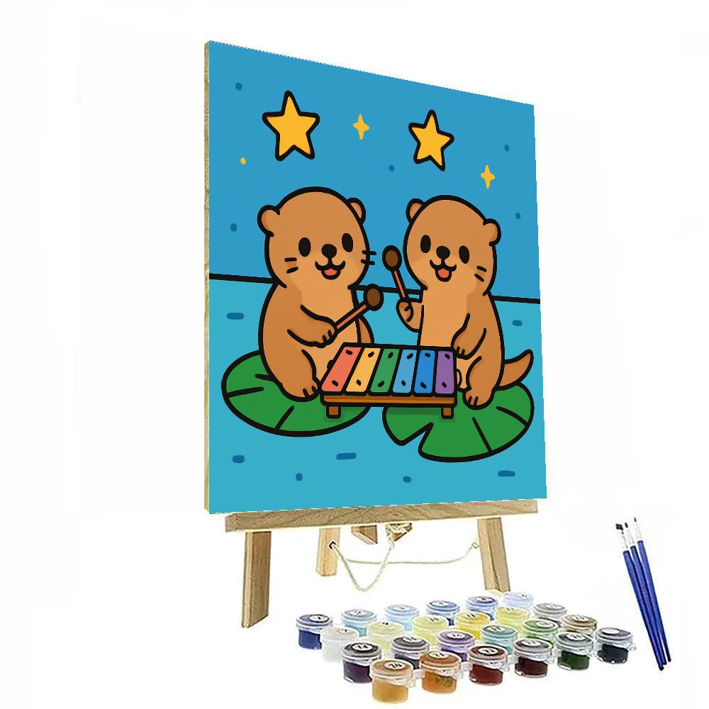 Orbiting Otter Orchestra II Numbered painting kits