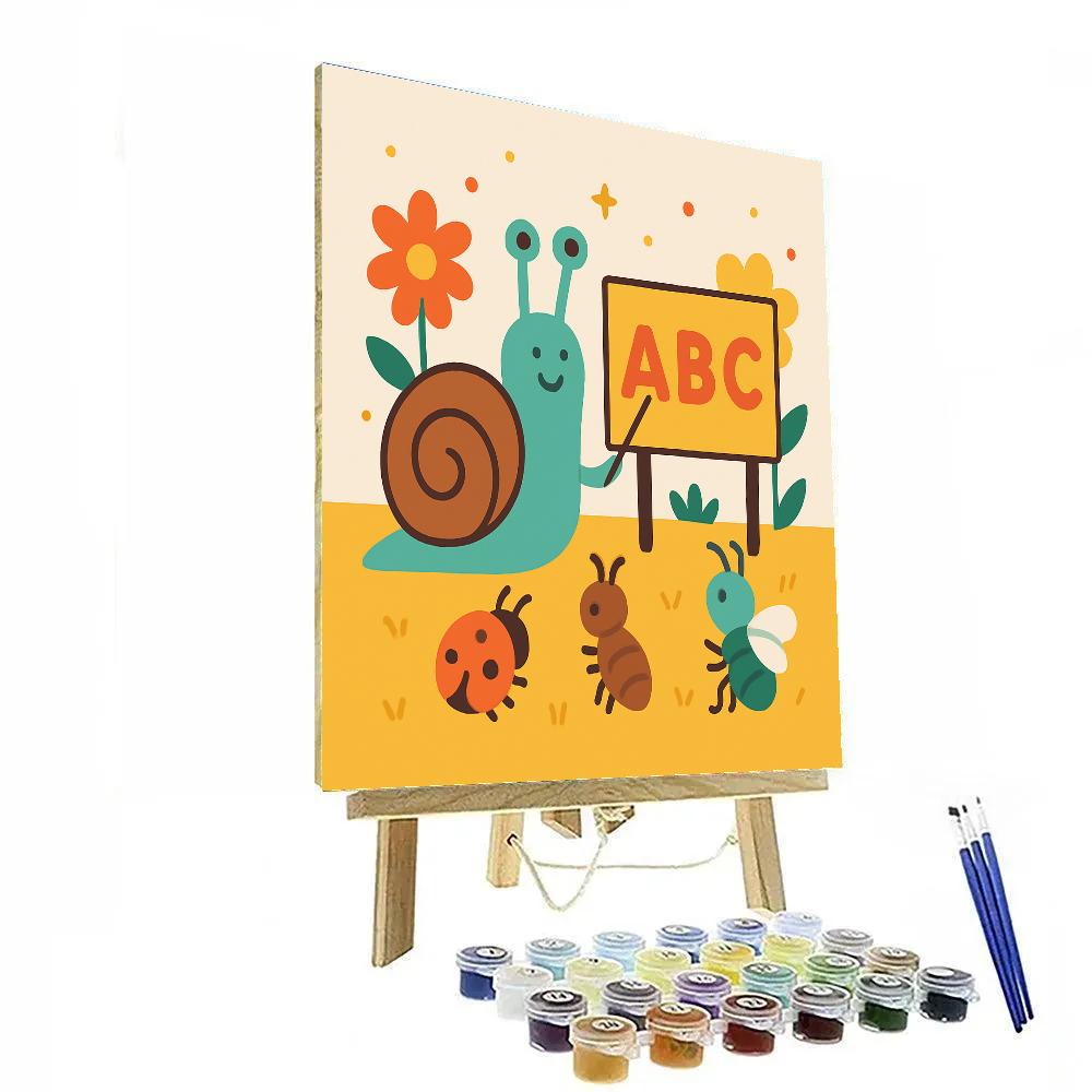 Starglow Snail School Paint by numbers art