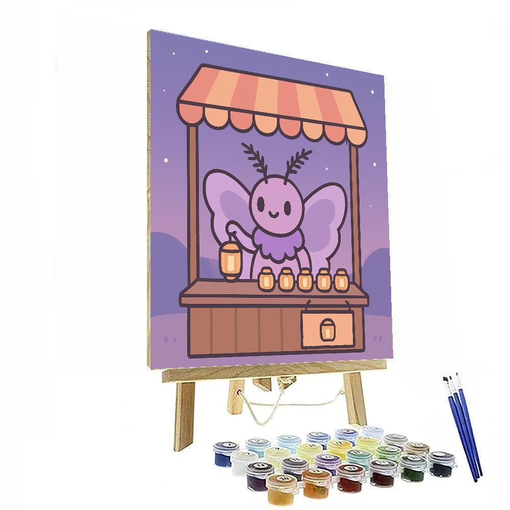 Moonlight Moth Market paint by color