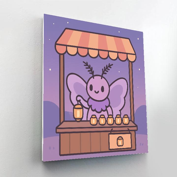 Moonlight Moth Market paint by color