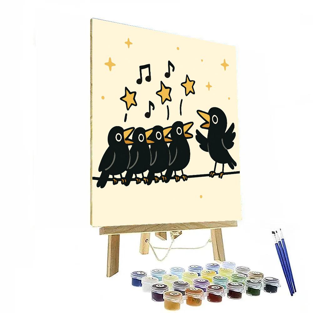 Comet Crow Choir II DIY paint by numbers