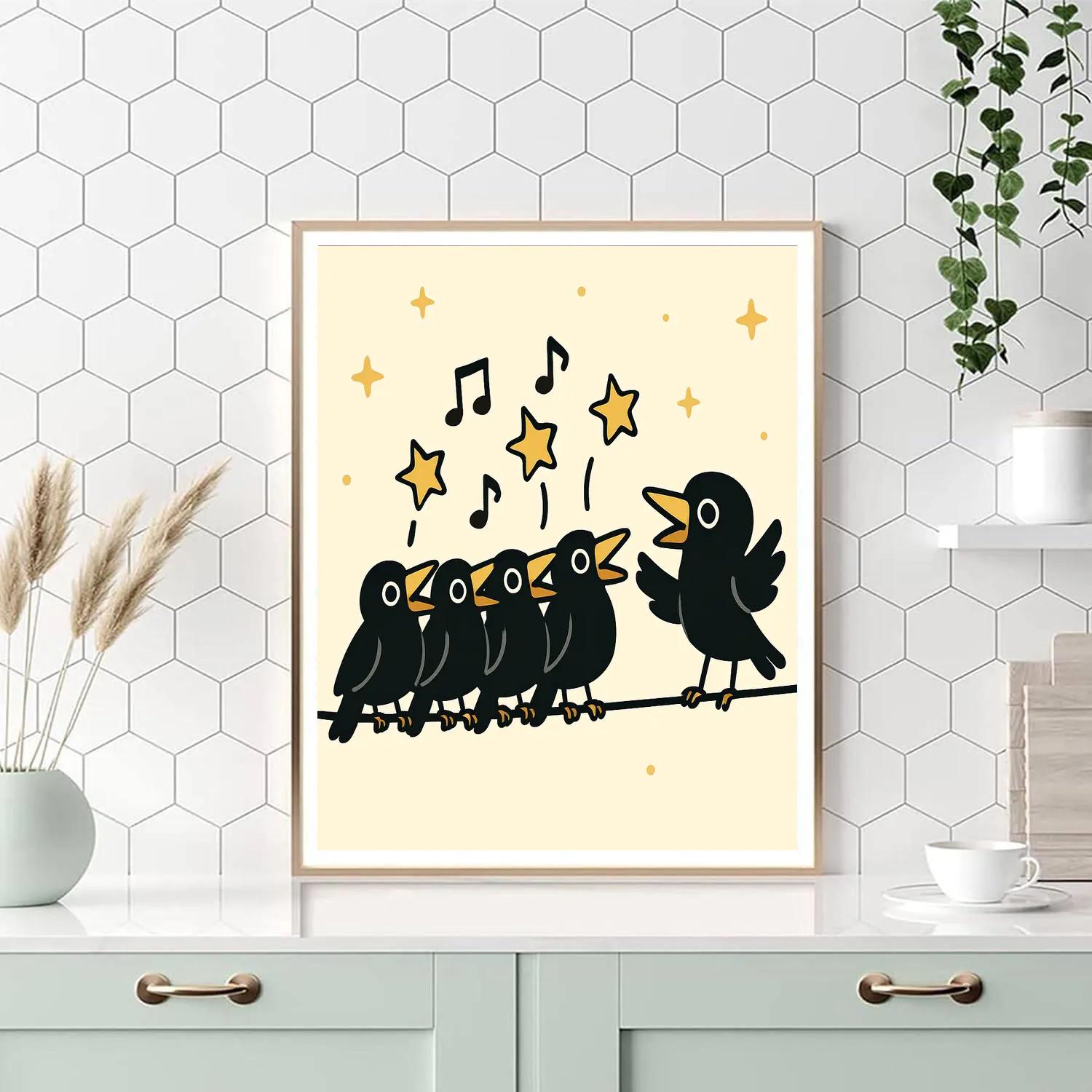 Comet Crow Choir II DIY paint by numbers