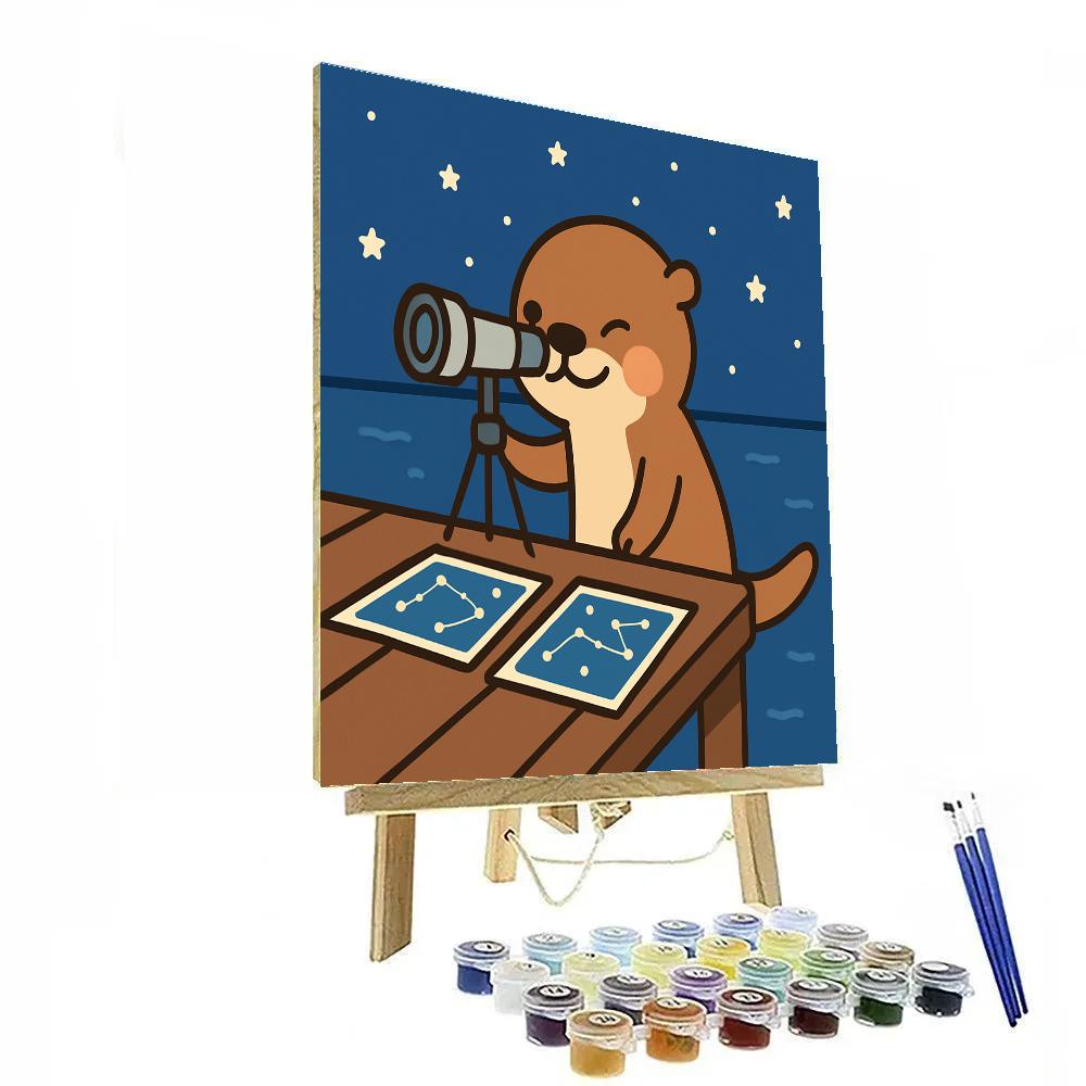 Orbiting Otter Observatory Numbered painting kits