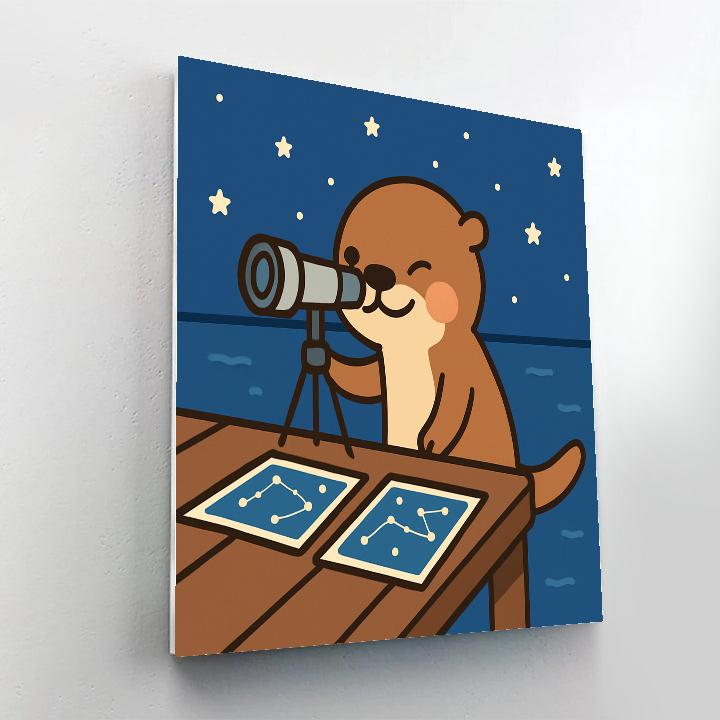 Orbiting Otter Observatory Numbered painting kits