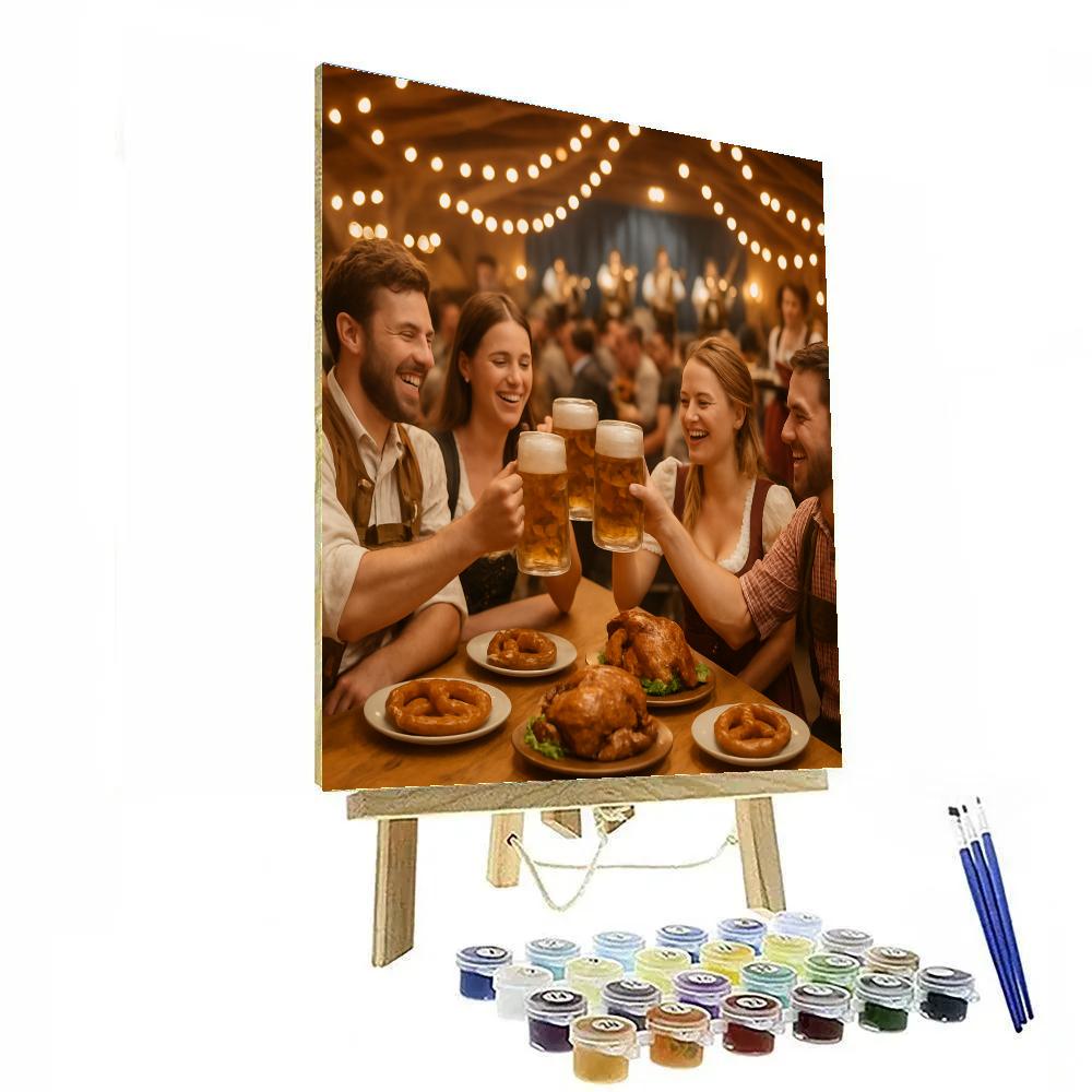 Oktoberfest Tent Cheers DIY paint by numbers