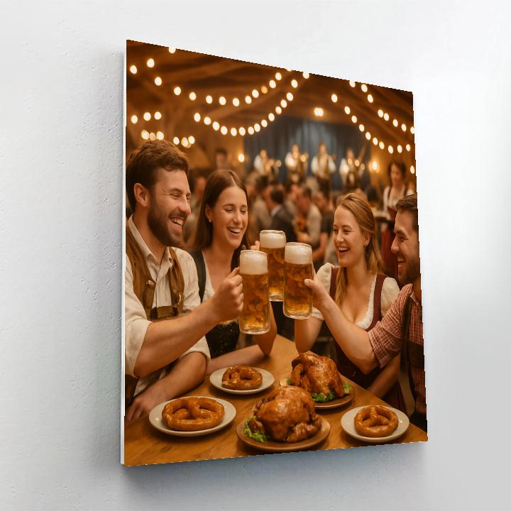 Oktoberfest Tent Cheers DIY paint by numbers
