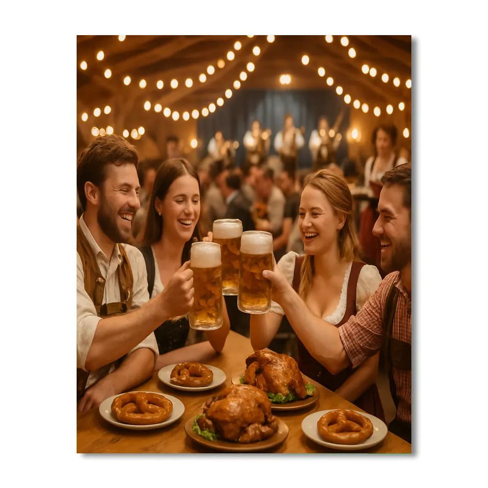 Oktoberfest Tent Cheers DIY paint by numbers