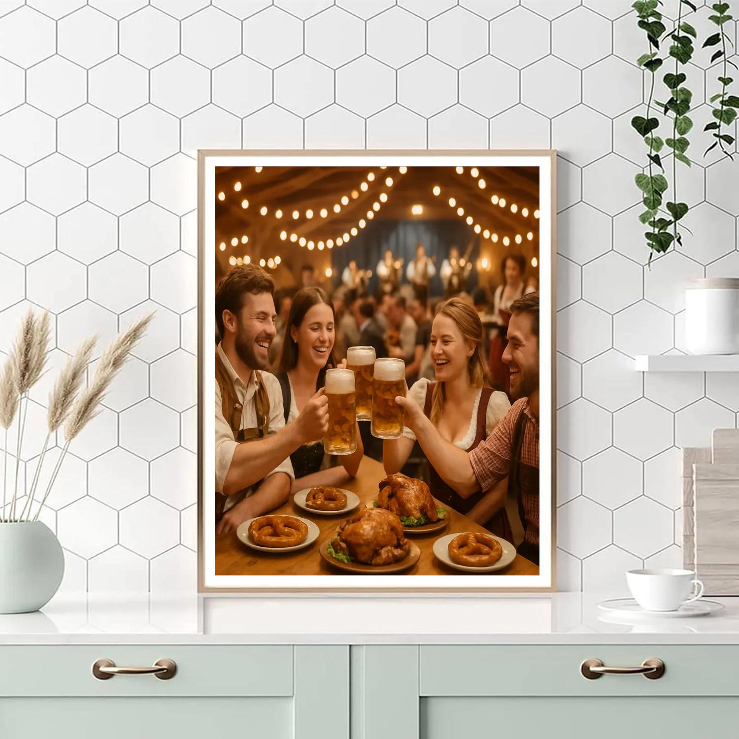 Oktoberfest Tent Cheers DIY paint by numbers