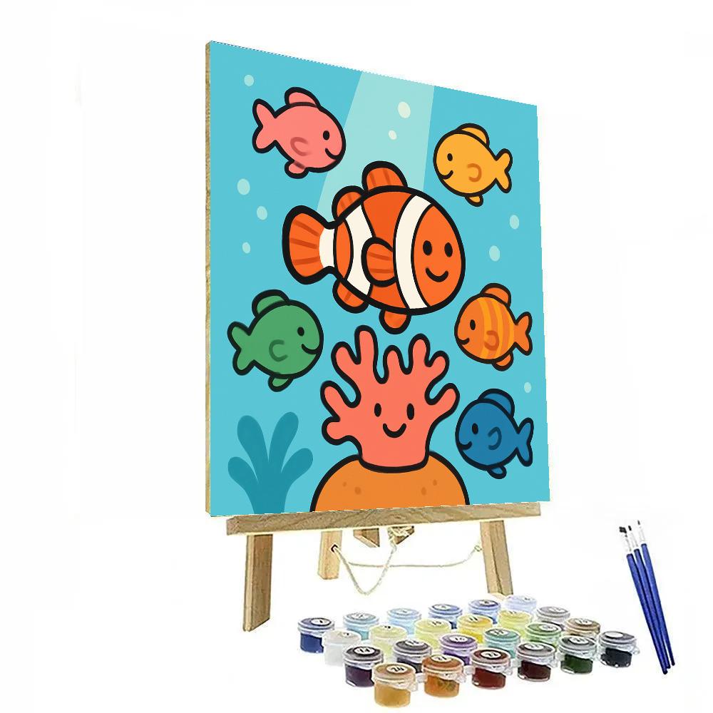 Rainbow Reef Friends paint by number