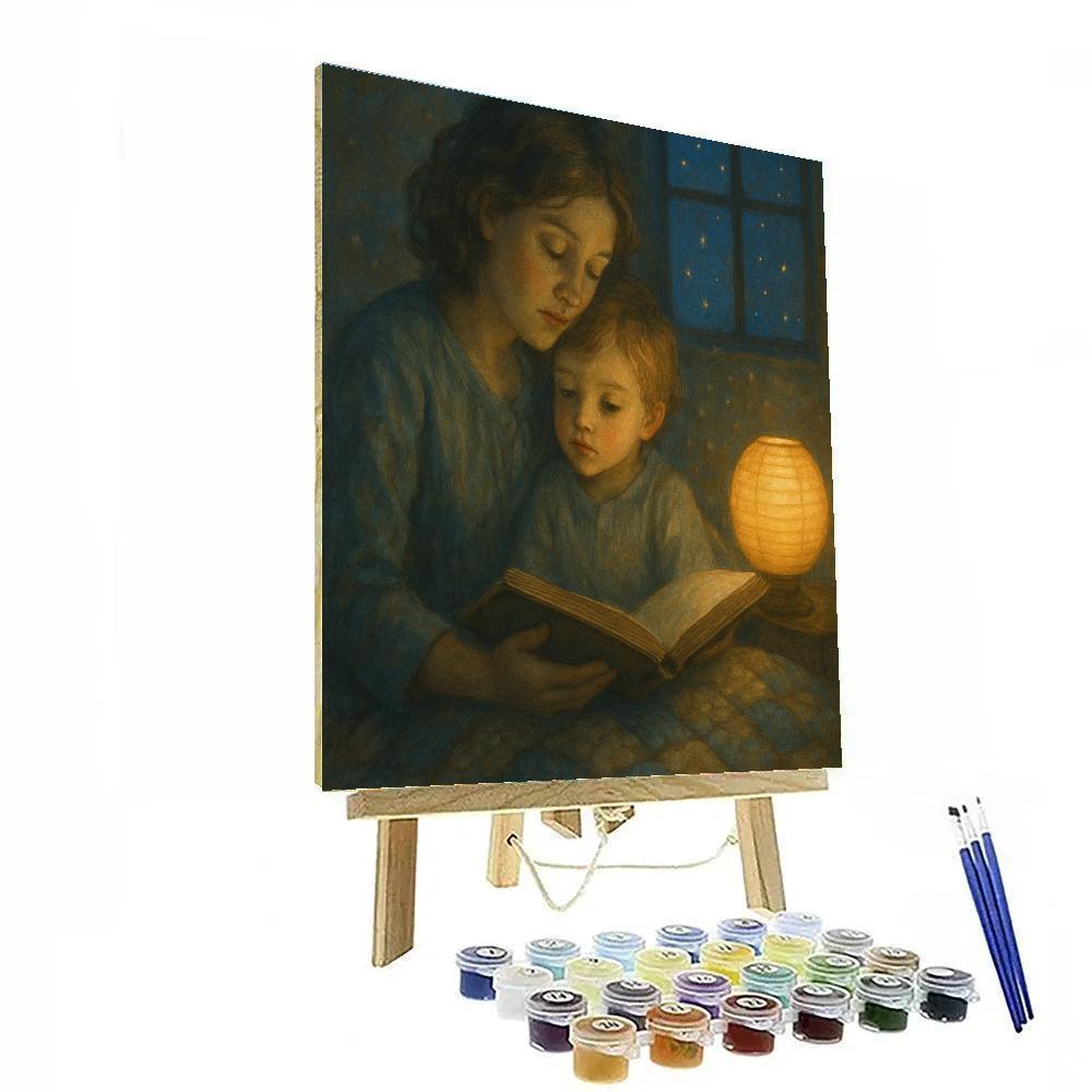 Bedtime Story Lantern painting number kit