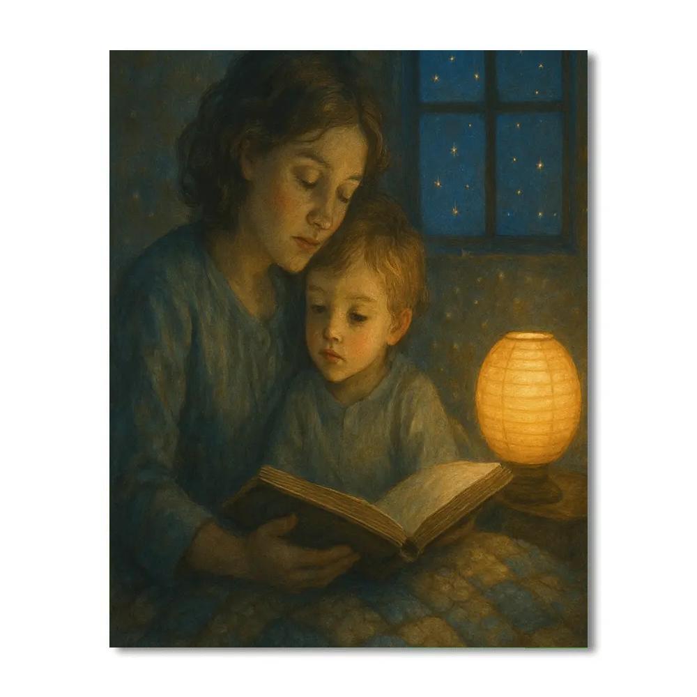 Bedtime Story Lantern painting number kit