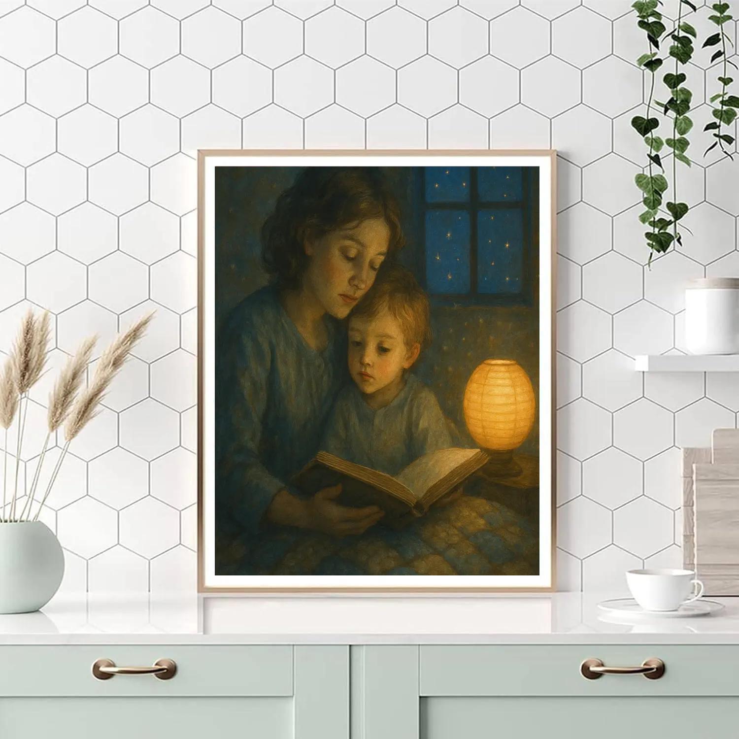 Bedtime Story Lantern painting number kit