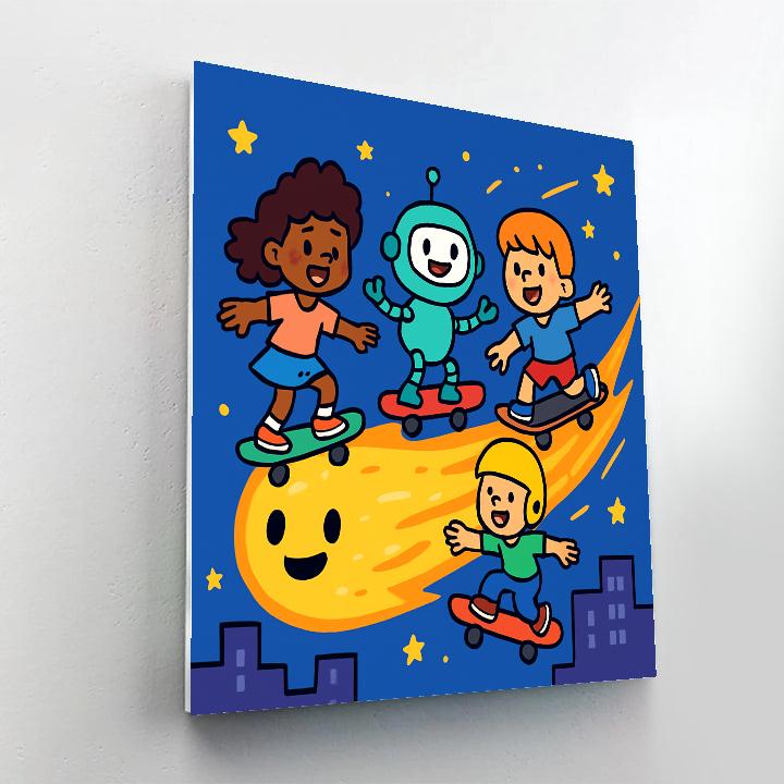 Comet Skatepark Crew painting number kit