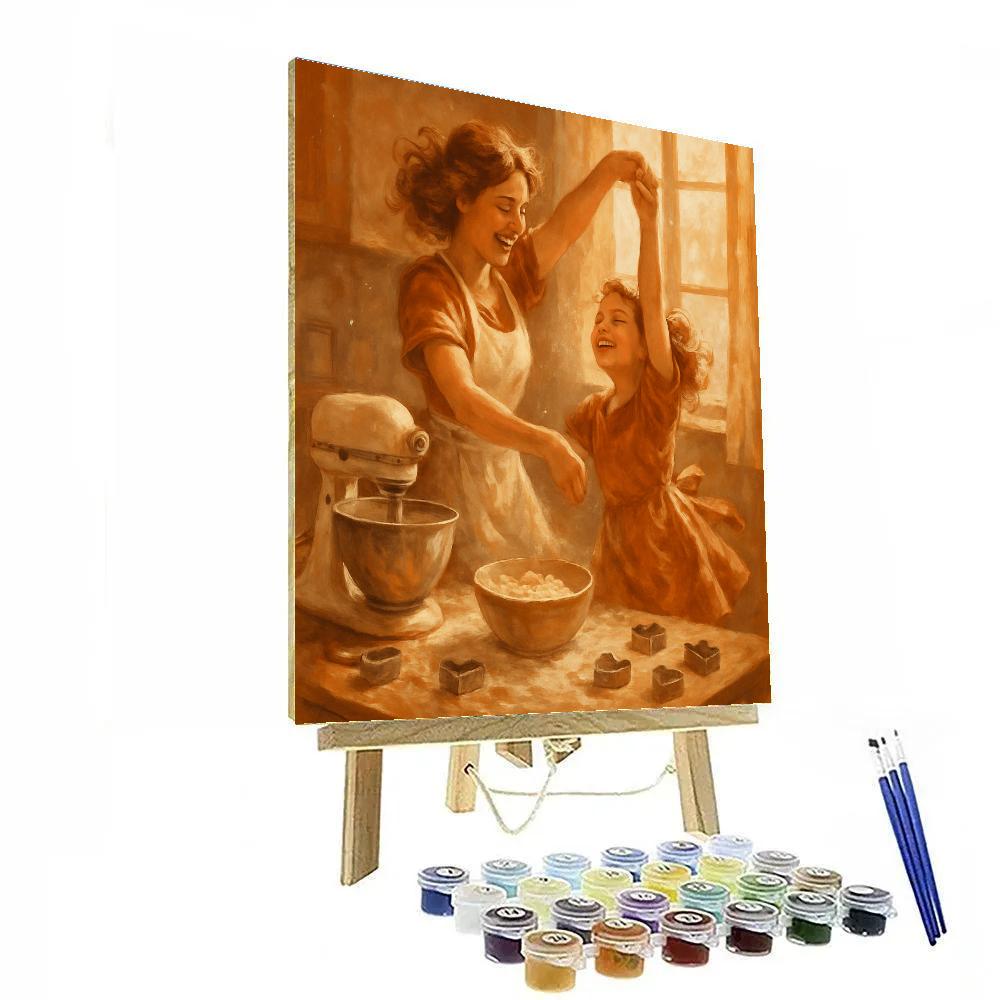 Kitchen Dance Flour Shower paint by number