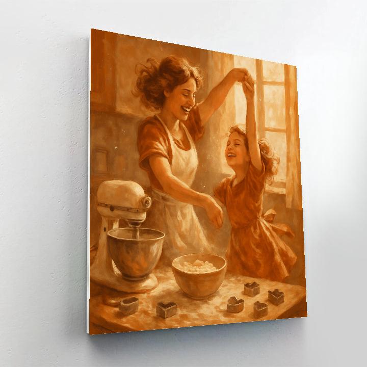 Kitchen Dance Flour Shower paint by number