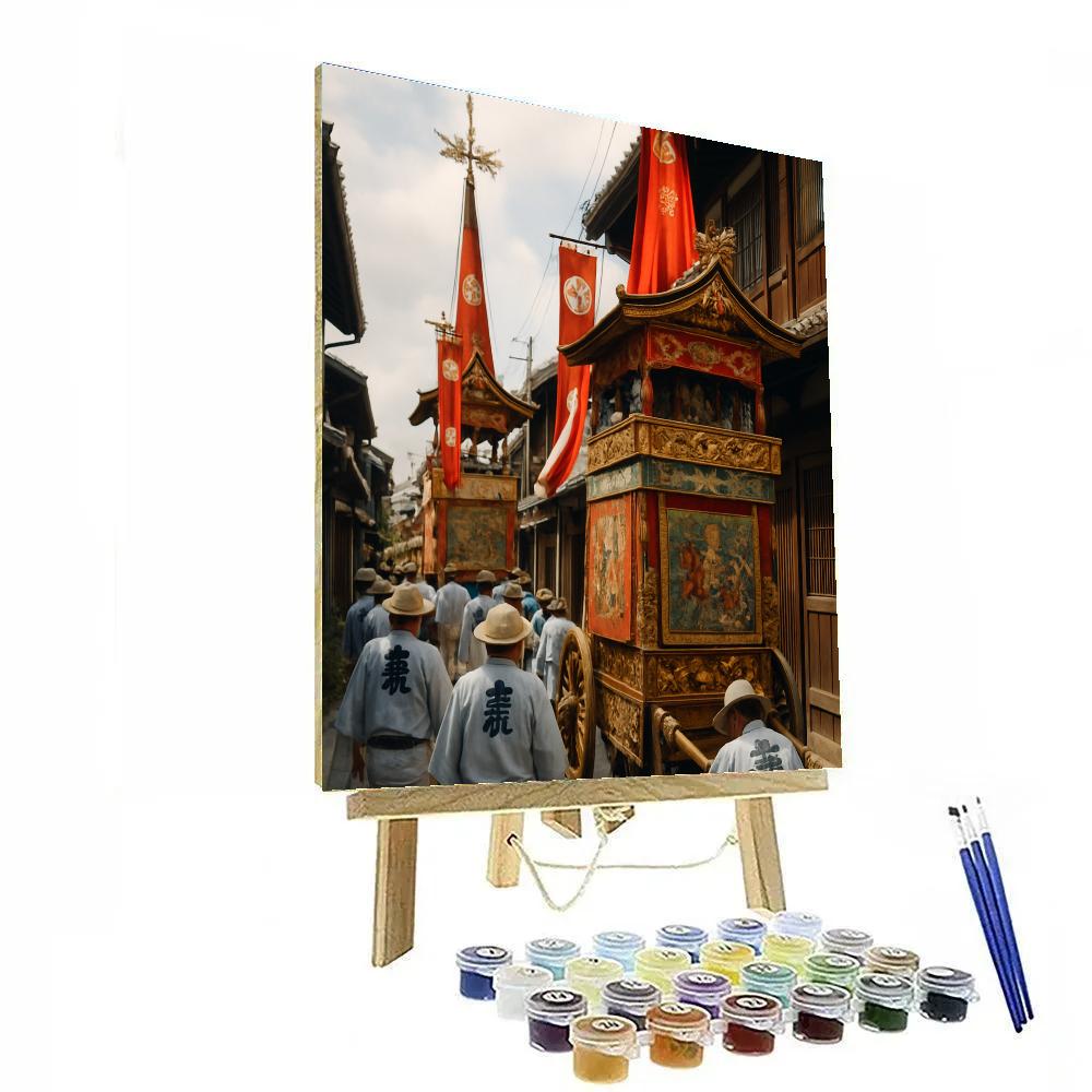 Gion Matsuri Float Procession Kyoto Paint by numbers kits