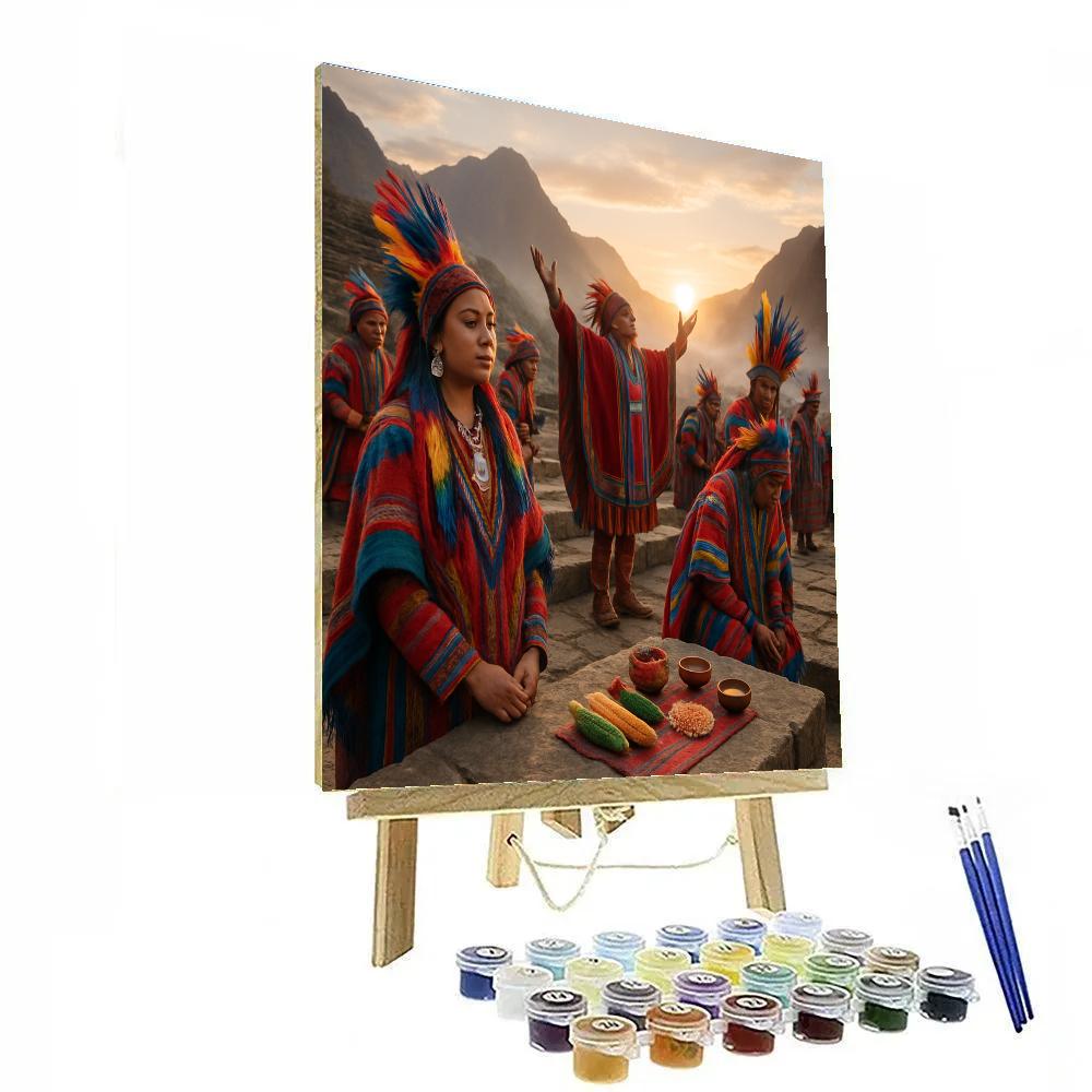 Inti Raymi Sun Festival At Sacsayhuaman Paint by numbers art