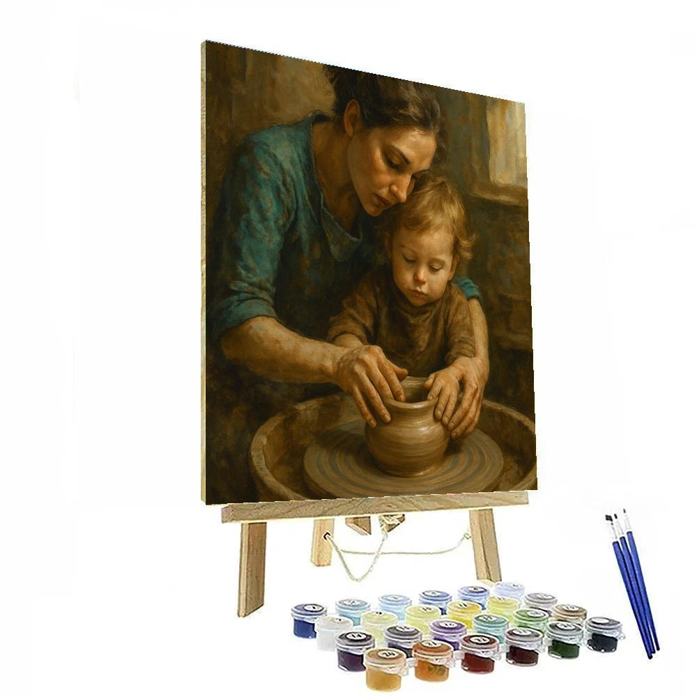 Pottery Wheel Together paint by number