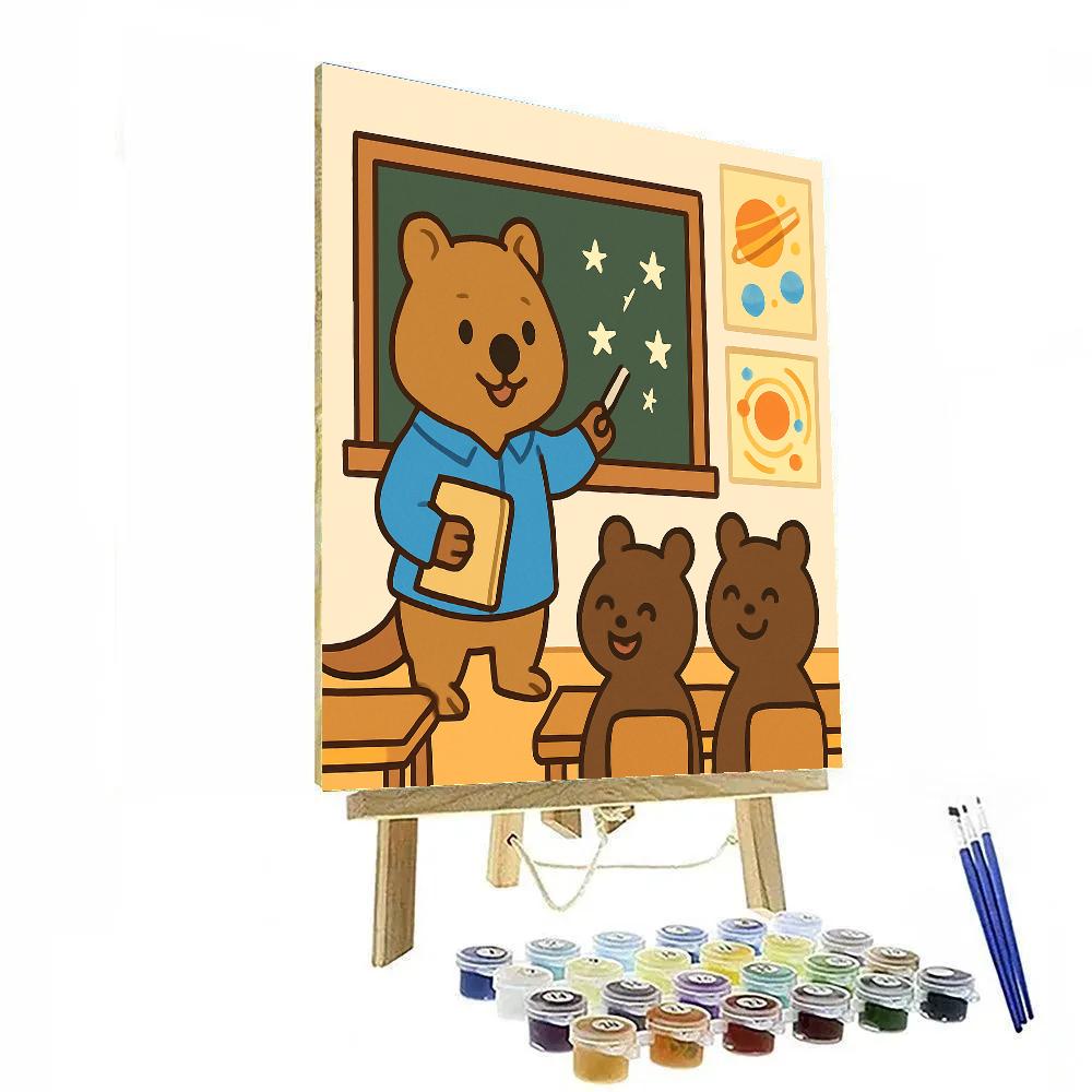 Quantum Quokka Classroom Painting by numbers kit