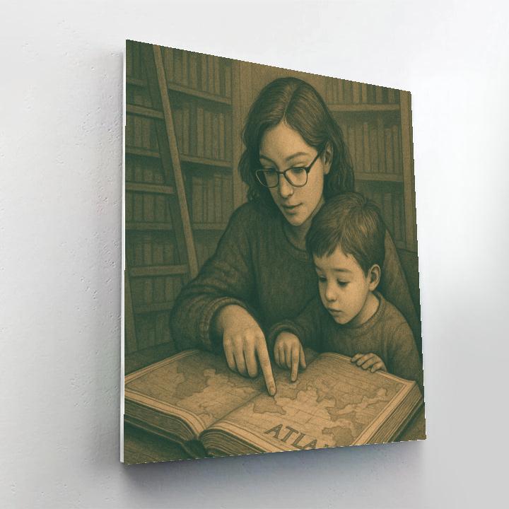 Library Nook Research paint by numbers