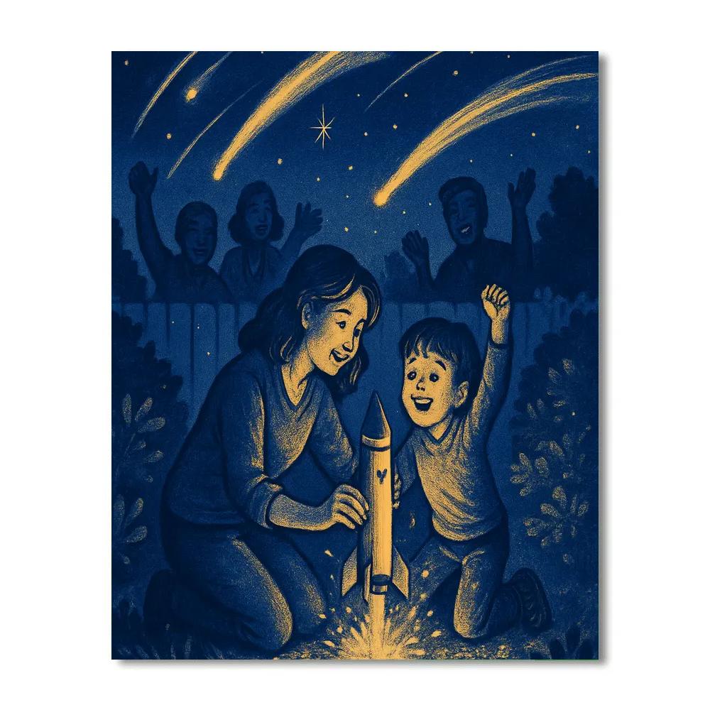 Backyard Star Maker paint by numbers