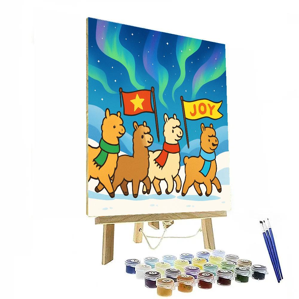 Aurora Alpaca Parade Painting by numbers kit