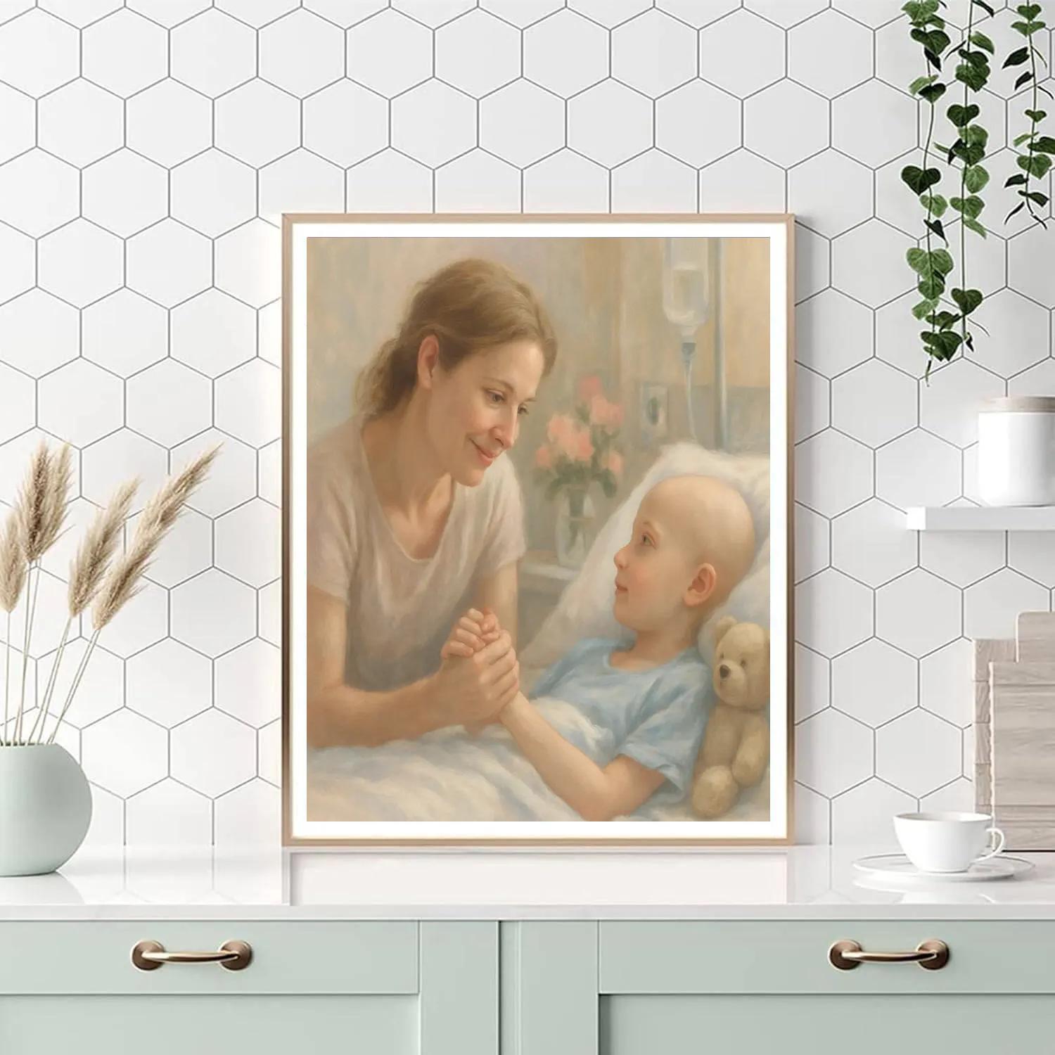 Hospital Visit Comfort Numbered painting kits