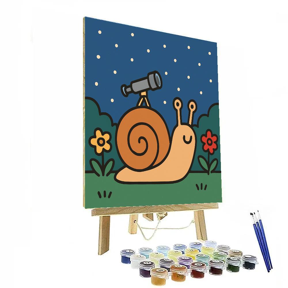 Stargazer Garden Snail Painting by numbers kit