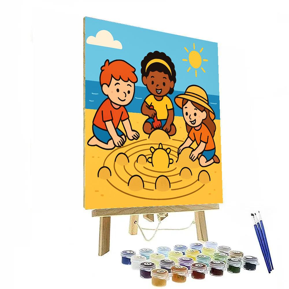 Solar System Sandbox DIY paint by numbers