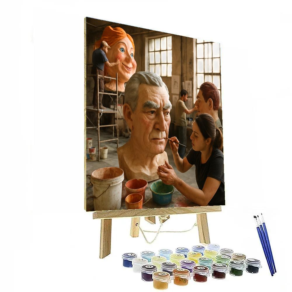 Carnival Of Viareggio Float Workshop DIY paint by numbers