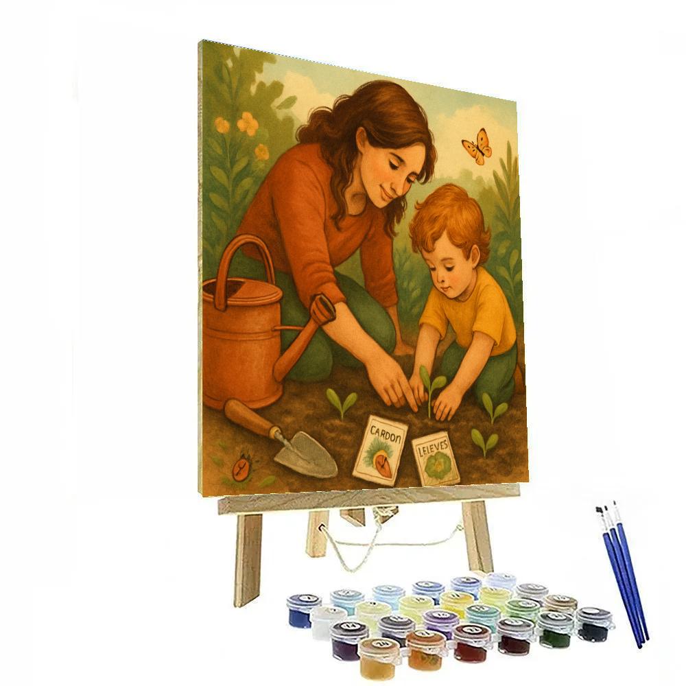 Little Gardener Instruction Numbered painting kits