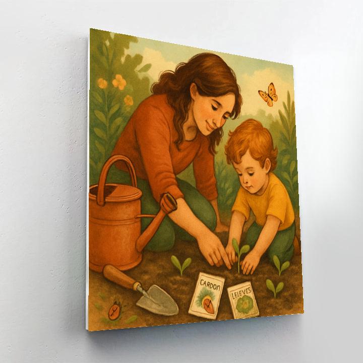 Little Gardener Instruction Numbered painting kits