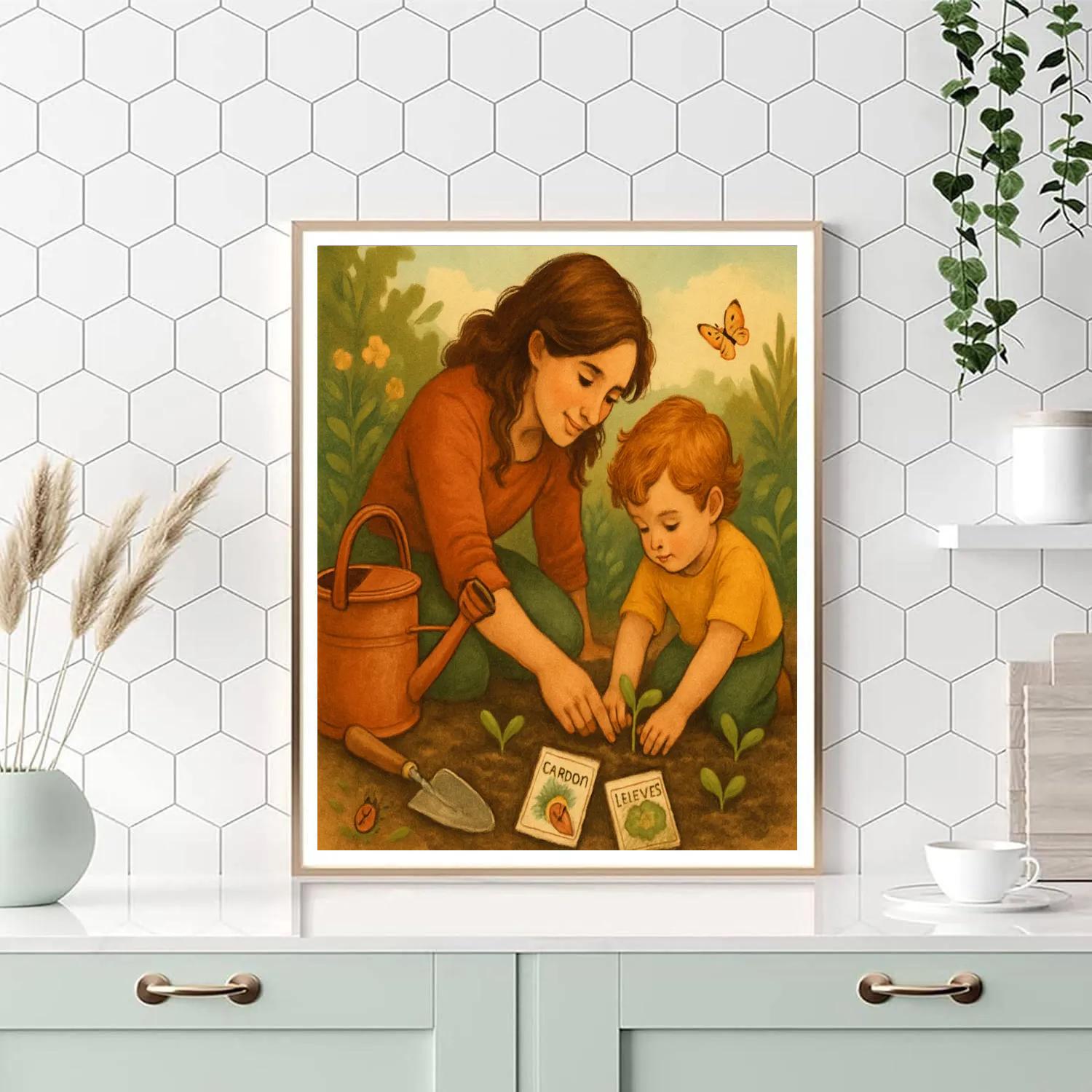 Little Gardener Instruction Numbered painting kits
