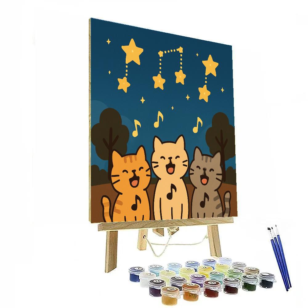 Constellation Cat Choir Paint by numbers art