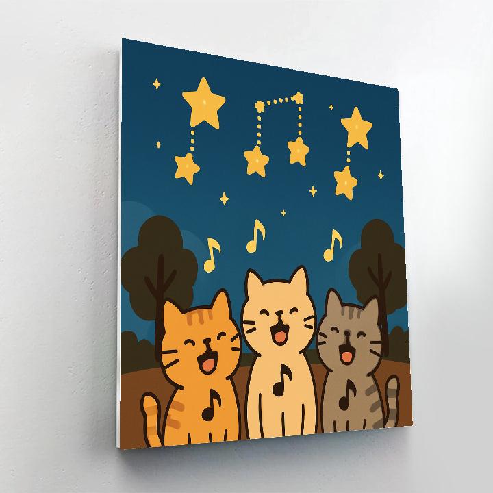 Constellation Cat Choir Paint by numbers art