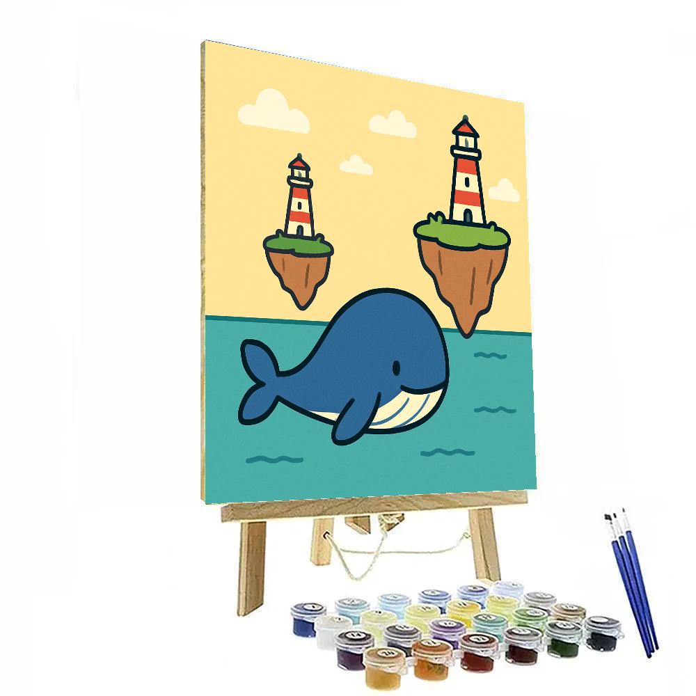 Voyage Of The Little Whale Paint by numbers art