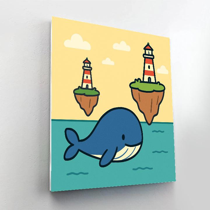 Voyage Of The Little Whale Paint by numbers art