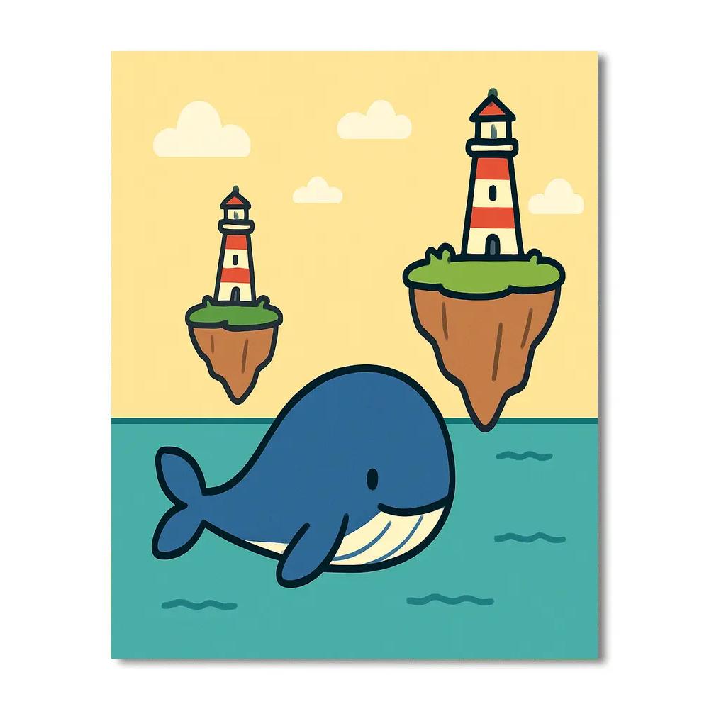 Voyage Of The Little Whale Paint by numbers art