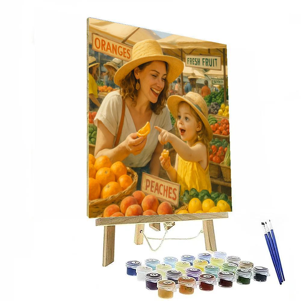 Market Morning Together paint by numbers