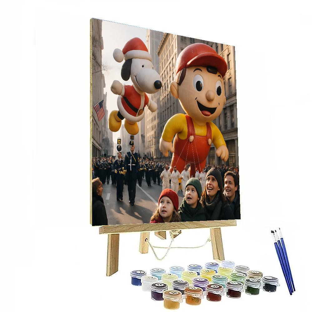 Float Parade At Macys Thanksgiving Day Paint by numbers kits