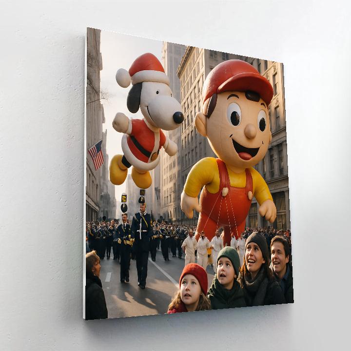Float Parade At Macys Thanksgiving Day Paint by numbers kits