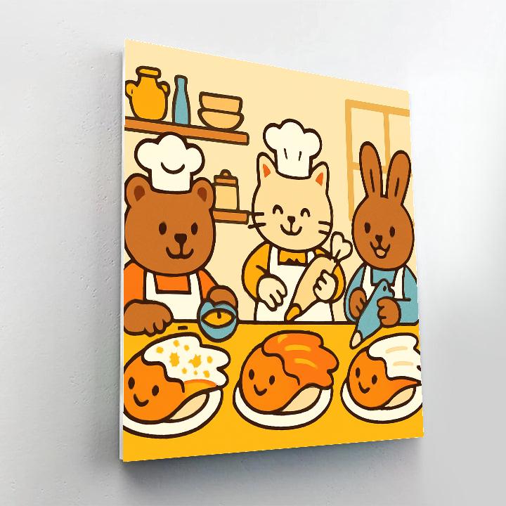 Comet Cake Bake Off Paint by numbers art