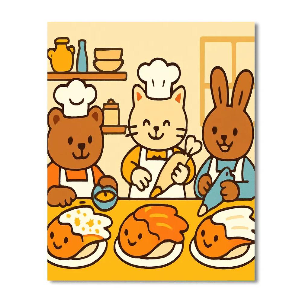 Comet Cake Bake Off Paint by numbers art