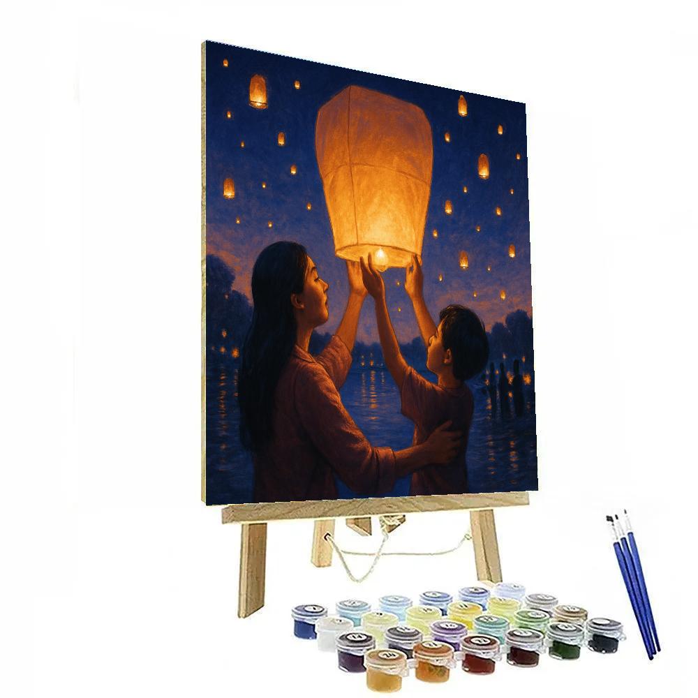Festival Lantern Release Paint by numbers kits