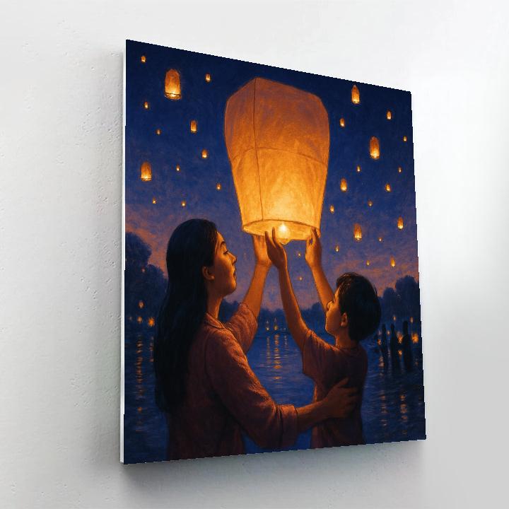 Festival Lantern Release Paint by numbers kits