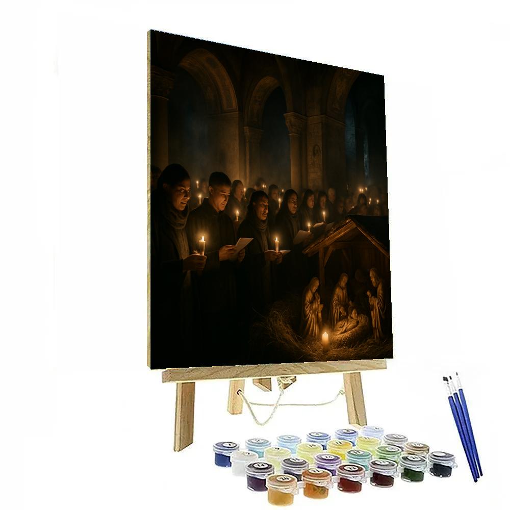 Bethlehem Christmas Midnight Mass paint by color