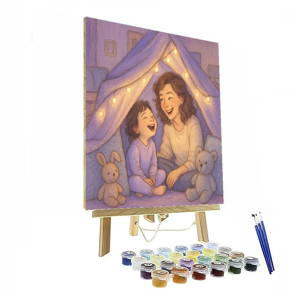 Pajama Pillow Fort Numbered painting kits