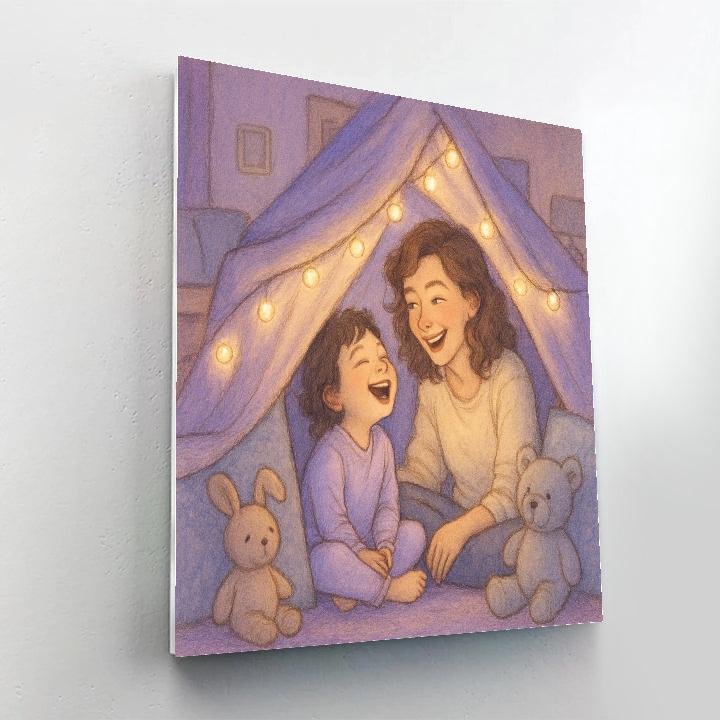 Pajama Pillow Fort Numbered painting kits